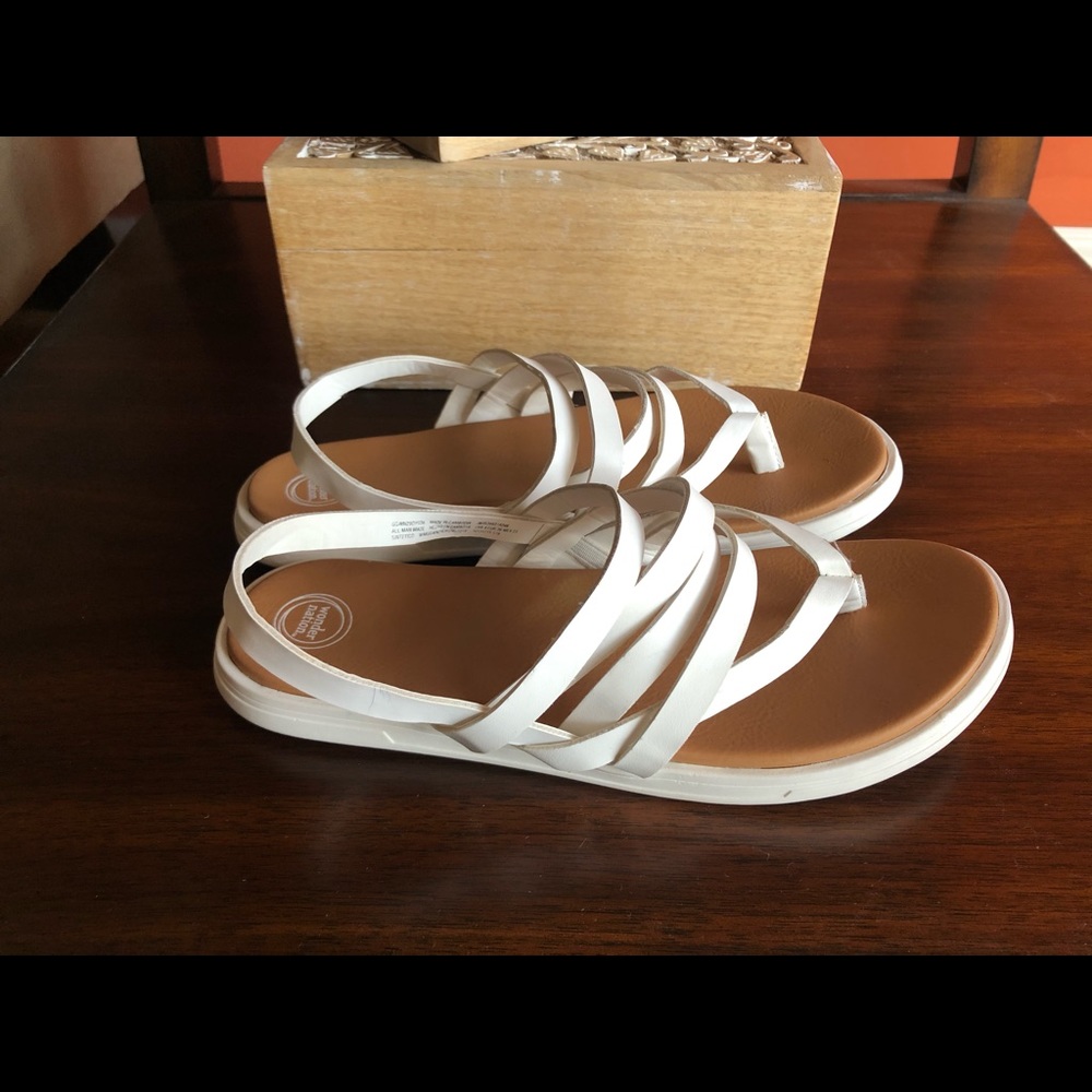 GIRLS White Strappy Sandals - Picture 2 of 5